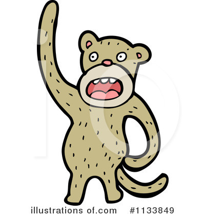 Royalty-Free (RF) Monkey Clipart Illustration by lineartestpilot - Stock Sample #1133849