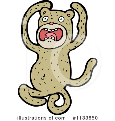 Royalty-Free (RF) Monkey Clipart Illustration by lineartestpilot - Stock Sample #1133850