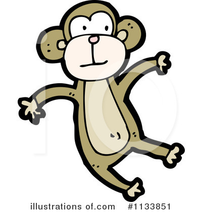 Royalty-Free (RF) Monkey Clipart Illustration by lineartestpilot - Stock Sample #1133851