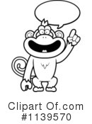 Monkey Clipart #1139570 by Cory Thoman