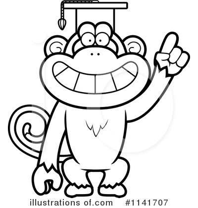 Royalty-Free (RF) Monkey Clipart Illustration by Cory Thoman - Stock Sample #1141707