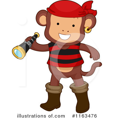 Royalty-Free (RF) Monkey Clipart Illustration by BNP Design Studio - Stock Sample #1163476