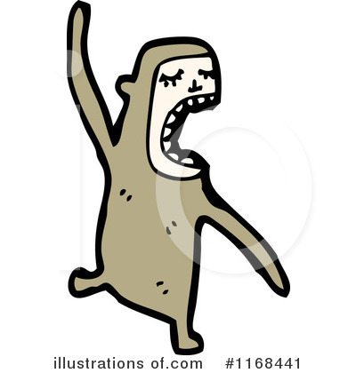 Royalty-Free (RF) Monkey Clipart Illustration by lineartestpilot - Stock Sample #1168441