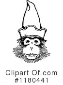 Monkey Clipart #1180441 by Prawny Vintage