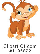 Monkey Clipart #1196822 by Pushkin