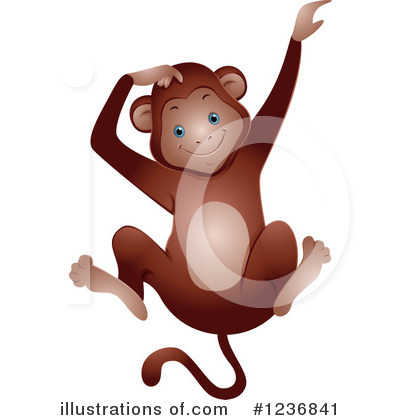 Royalty-Free (RF) Monkey Clipart Illustration by BNP Design Studio - Stock Sample #1236841