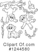 Monkey Clipart #1244580 by visekart
