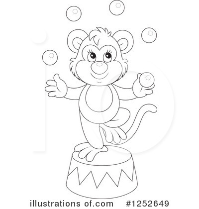 Royalty-Free (RF) Monkey Clipart Illustration by Alex Bannykh - Stock Sample #1252649