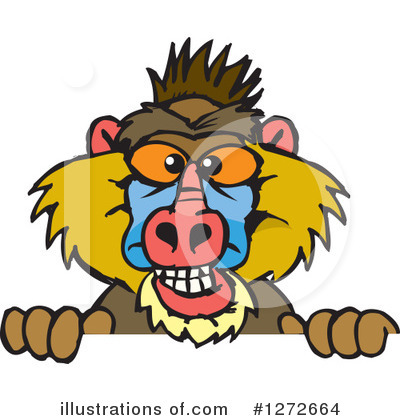 Baboon Clipart #1272664 by Dennis Holmes Designs