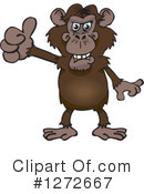 Monkey Clipart #1272667 by Dennis Holmes Designs