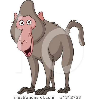 Royalty-Free (RF) Monkey Clipart Illustration by yayayoyo - Stock Sample #1312753