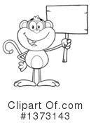 Monkey Clipart #1373143 by Hit Toon