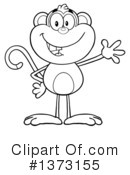Monkey Clipart #1373155 by Hit Toon