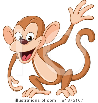 Royalty-Free (RF) Monkey Clipart Illustration by yayayoyo - Stock Sample #1375167