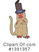 Monkey Clipart #1391357 by lineartestpilot