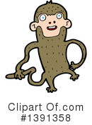 Monkey Clipart #1391358 by lineartestpilot