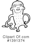 Monkey Clipart #1391374 by lineartestpilot