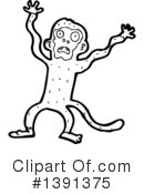 Monkey Clipart #1391375 by lineartestpilot