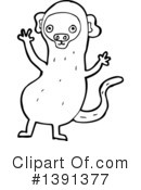Monkey Clipart #1391377 by lineartestpilot