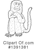 Monkey Clipart #1391381 by lineartestpilot