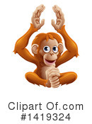 Monkey Clipart #1419324 by AtStockIllustration