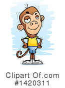 Monkey Clipart #1420311 by Cory Thoman