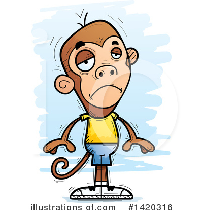 Royalty-Free (RF) Monkey Clipart Illustration by Cory Thoman - Stock Sample #1420316