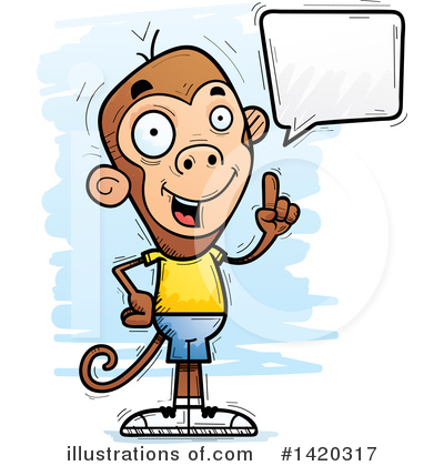 Royalty-Free (RF) Monkey Clipart Illustration by Cory Thoman - Stock Sample #1420317