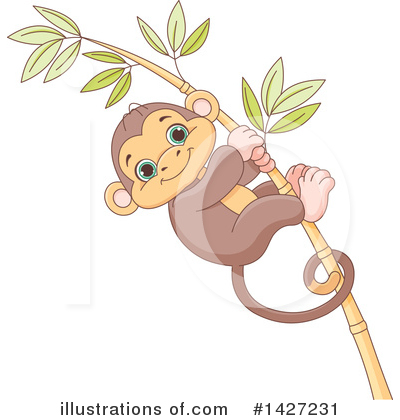 Monkey Clipart #1427231 by Pushkin