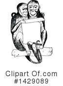 Monkey Clipart #1429089 by Prawny Vintage