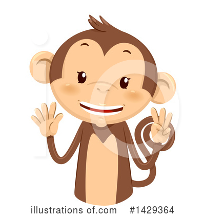 Royalty-Free (RF) Monkey Clipart Illustration by BNP Design Studio - Stock Sample #1429364