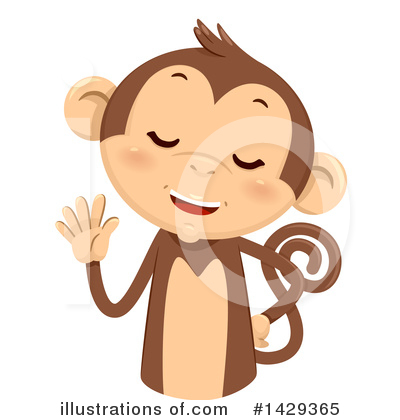 Royalty-Free (RF) Monkey Clipart Illustration by BNP Design Studio - Stock Sample #1429365