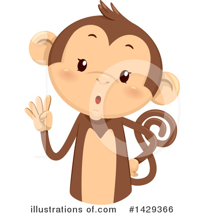 Royalty-Free (RF) Monkey Clipart Illustration by BNP Design Studio - Stock Sample #1429366