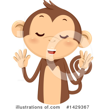 Royalty-Free (RF) Monkey Clipart Illustration by BNP Design Studio - Stock Sample #1429367