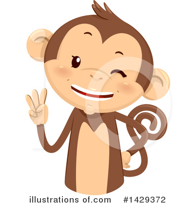 Royalty-Free (RF) Monkey Clipart Illustration by BNP Design Studio - Stock Sample #1429372