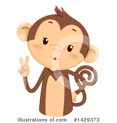 Monkeys Clipart #1429373 by BNP Design Studio