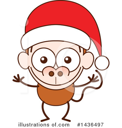 Royalty-Free (RF) Monkey Clipart Illustration by Zooco - Stock Sample #1436497