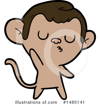 Royalty-Free (RF) Monkey Clipart Illustration by lineartestpilot - Stock Sample #1485141
