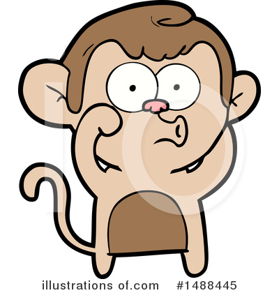 Royalty-Free (RF) Monkey Clipart Illustration by lineartestpilot - Stock Sample #1488445