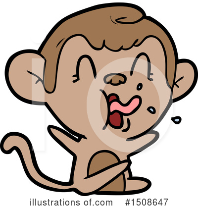 Royalty-Free (RF) Monkey Clipart Illustration by lineartestpilot - Stock Sample #1508647