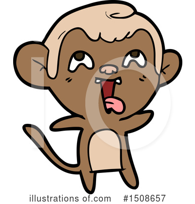 Royalty-Free (RF) Monkey Clipart Illustration by lineartestpilot - Stock Sample #1508657