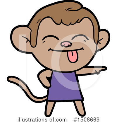 Royalty-Free (RF) Monkey Clipart Illustration by lineartestpilot - Stock Sample #1508669