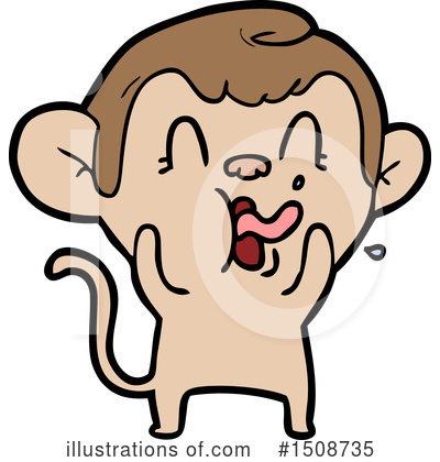 Royalty-Free (RF) Monkey Clipart Illustration by lineartestpilot - Stock Sample #1508735