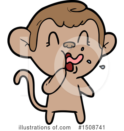 Royalty-Free (RF) Monkey Clipart Illustration by lineartestpilot - Stock Sample #1508741