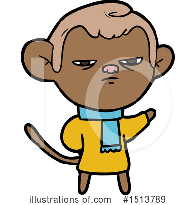 Royalty-Free (RF) Monkey Clipart Illustration by lineartestpilot - Stock Sample #1513789