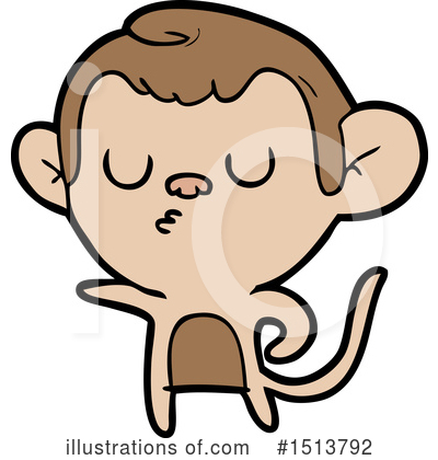 Royalty-Free (RF) Monkey Clipart Illustration by lineartestpilot - Stock Sample #1513792