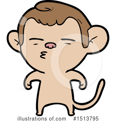 Royalty-Free (RF) Monkey Clipart Illustration by lineartestpilot - Stock Sample #1513795