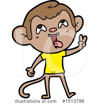 Royalty-Free (RF) Monkey Clipart Illustration by lineartestpilot - Stock Sample #1513798