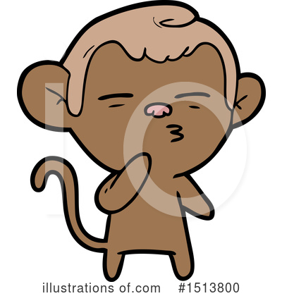 Royalty-Free (RF) Monkey Clipart Illustration by lineartestpilot - Stock Sample #1513800