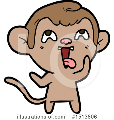 Royalty-Free (RF) Monkey Clipart Illustration by lineartestpilot - Stock Sample #1513806